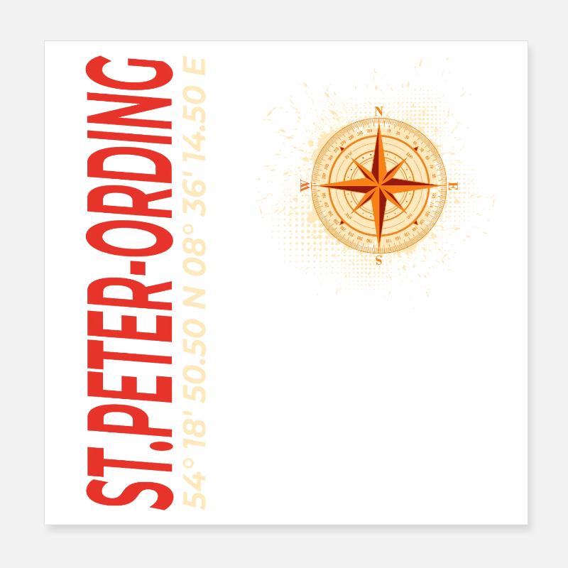 St. Peter-Ording Poster 20x20 cm