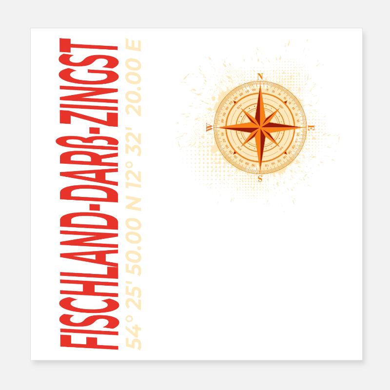 Fischland - Darss - Zingst Poster 20x20 cm