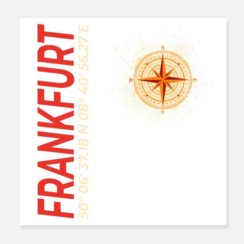 Frankfurt Poster 20x20 cm