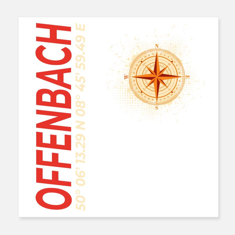 Offenbach Poster 20x20 cm