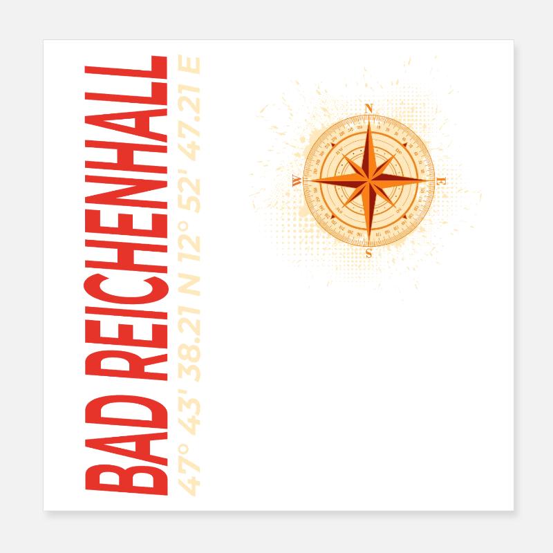 Bad Reichenhall Poster 20x20 cm