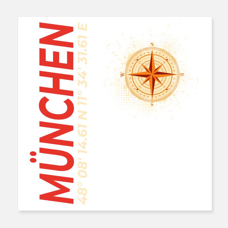 München Poster 20x20 cm