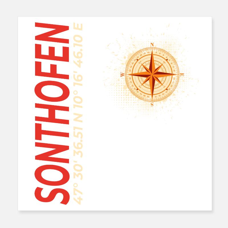 Sonthofen Poster 20x20 cm