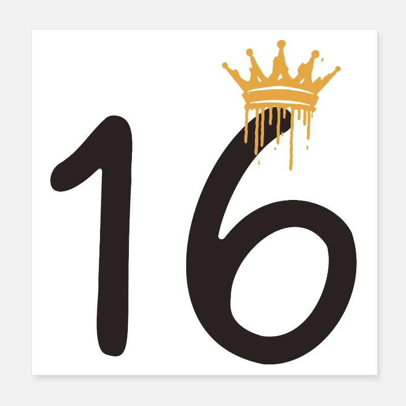 16 Poster 20x20 cm