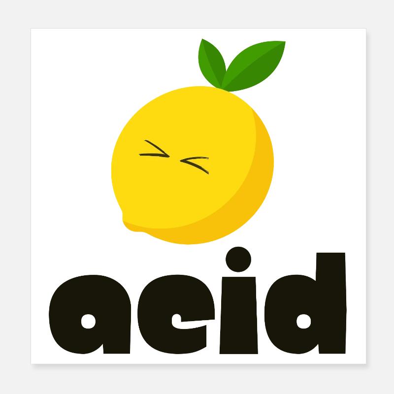 SÄURE Poster 20x20 cm