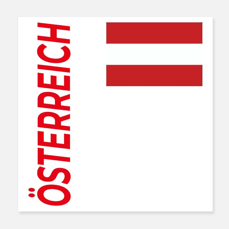 Attersee Poster 20x20 cm