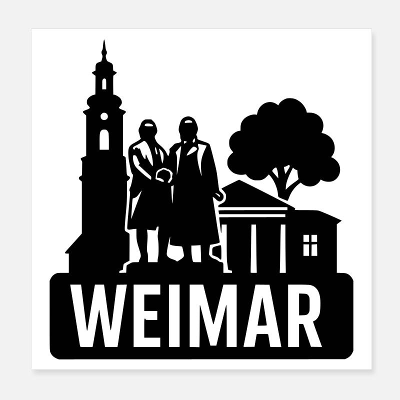 Weimar, Thuringe Poster 20 x 20 cm