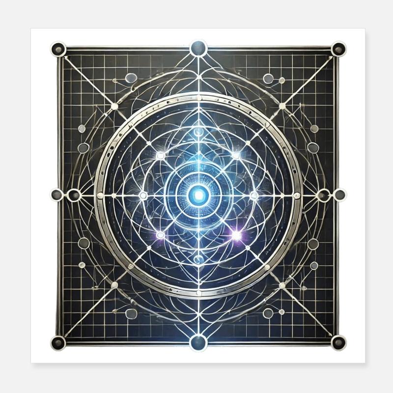 Mystical sigil Poster 20x20 cm