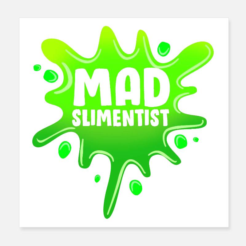 Slimy Slime Slime Poster 8" x 8" (20x20 cm)