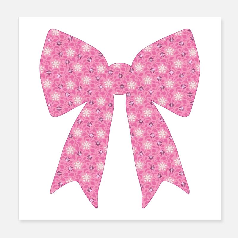 Pink Ribbon Poster 8" x 8" (20x20 cm)