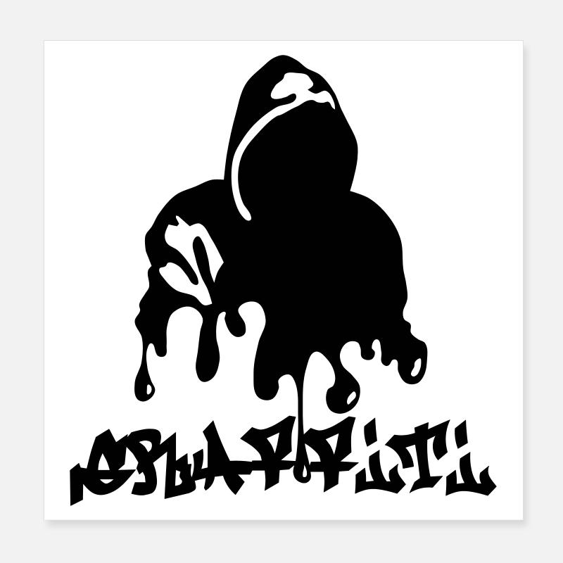 Graffiti Poster 20x20 cm