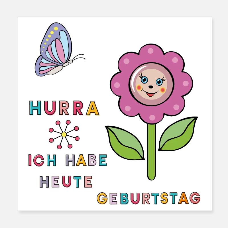 Anniversaire Poster 20 x 20 cm