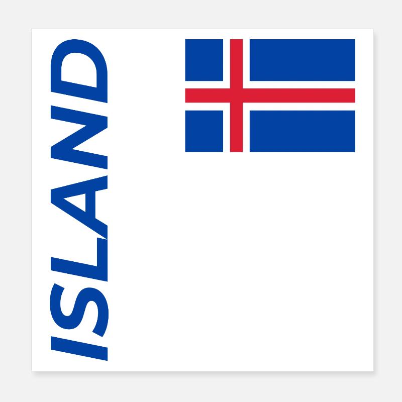 Selfoss Poster 20x20 cm