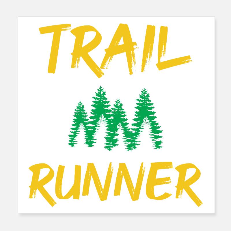 Trailrunner Poster 20x20 cm