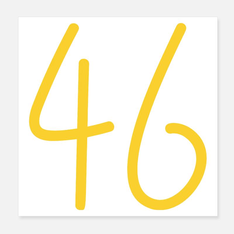 46 Poster 8" x 8" (20x20 cm)