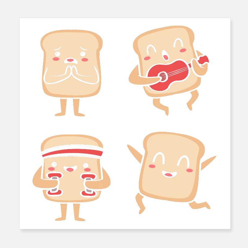 Bäcker Bäckerin Backen Poster 20x20 cm