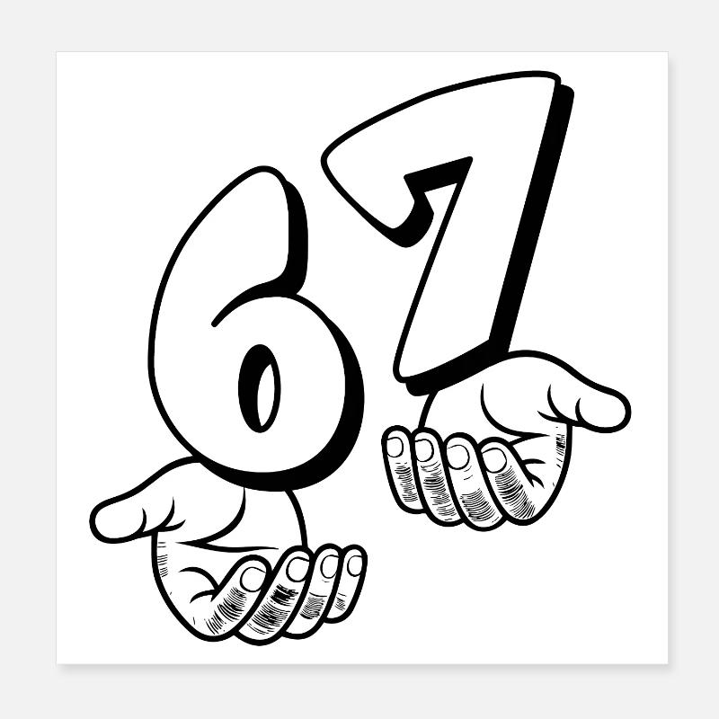 67 Six Sept Poster 20 x 20 cm