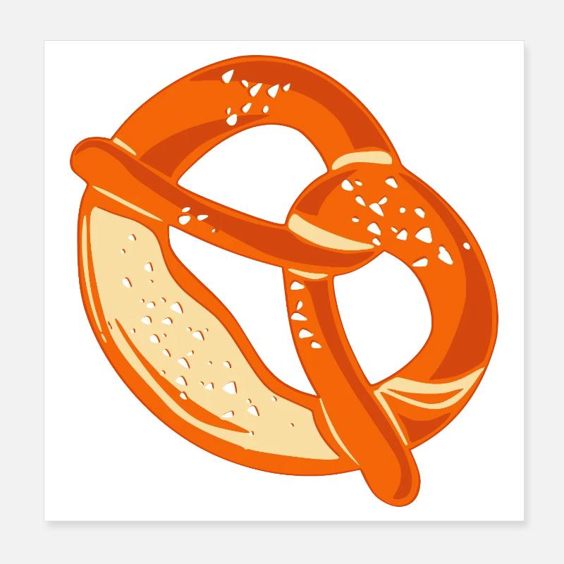 Brezel Poster 20x20 cm