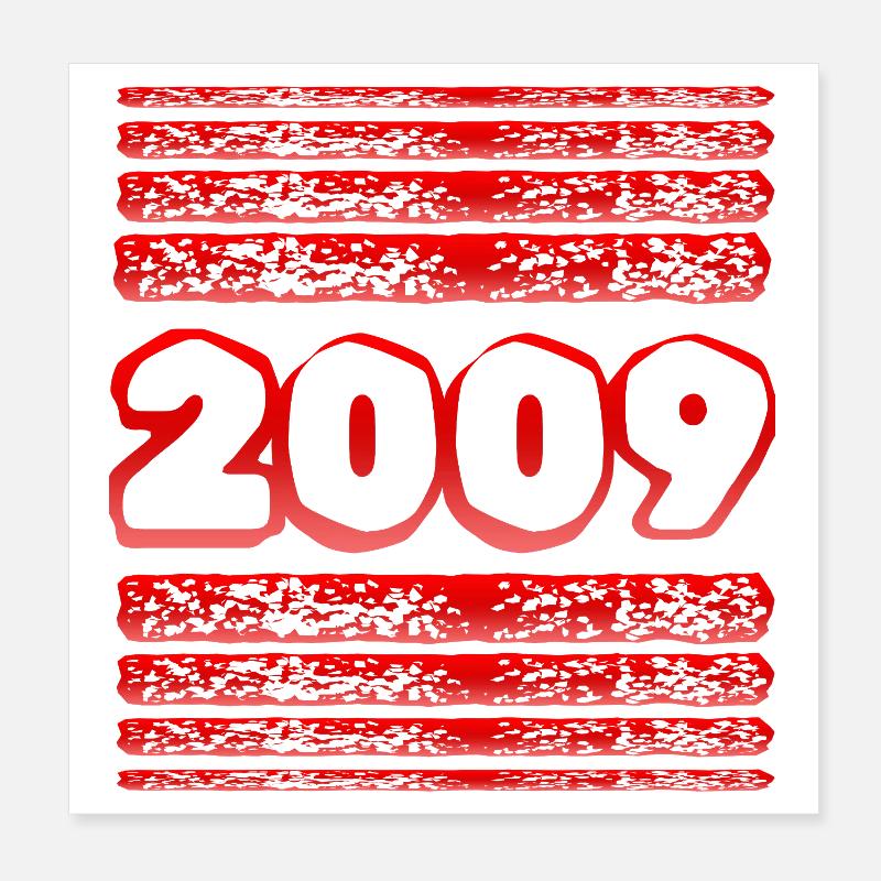 Year 2009 Poster 8" x 8" (20x20 cm)
