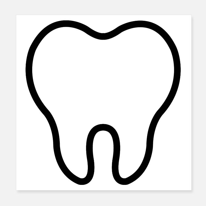 Dent Poster 20 x 20 cm