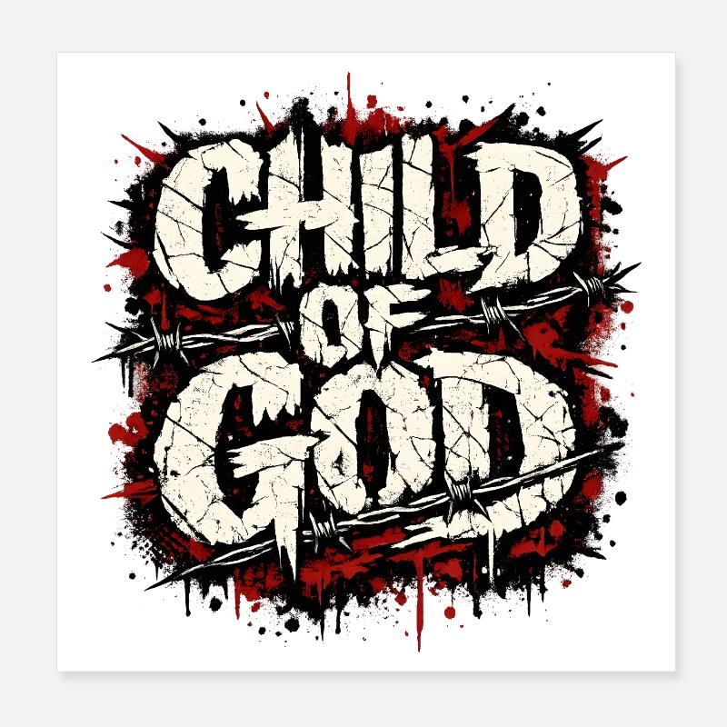 Figlio di Dio Poster 20x20 cm