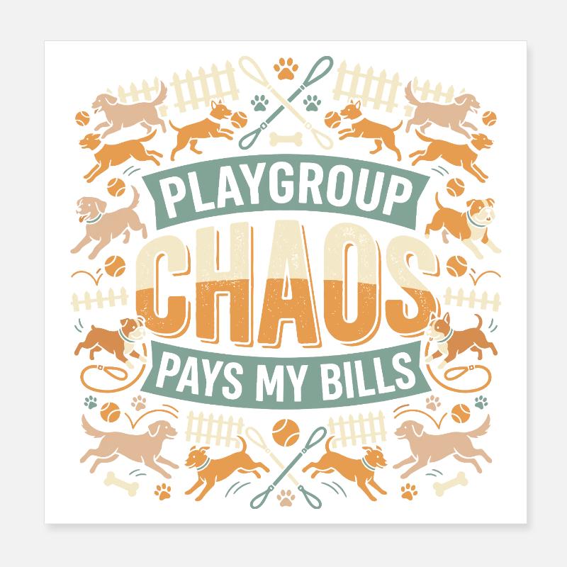 Technicien en chenil, assistant en chenil, soins aux animaux Poster 20 x 20 cm