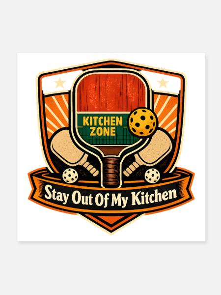 Ne t’en mêle pas de ma cuisine - Poster 20 x 20 cm - blanc - Devant