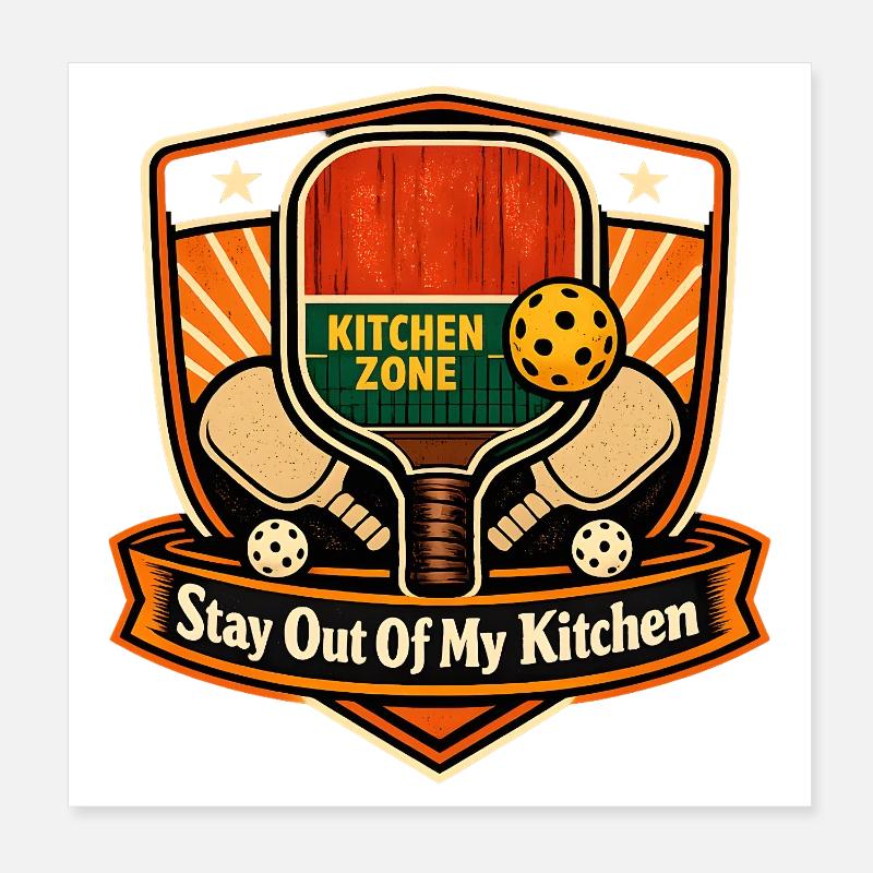 Stay out of my kitchen Poster 8" x 8" (20x20 cm)