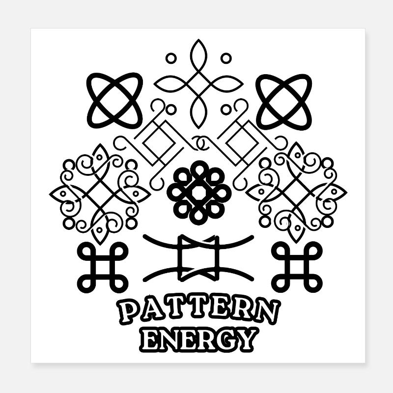 Énergie de motif Poster 20 x 20 cm