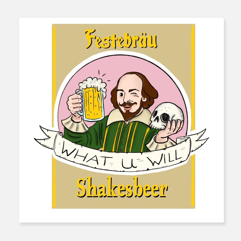 Festebräu Poster 20x20 cm