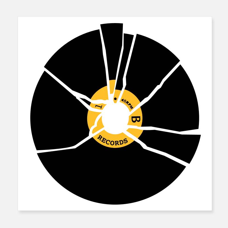 record vinyl Poster 20 x 20 cm