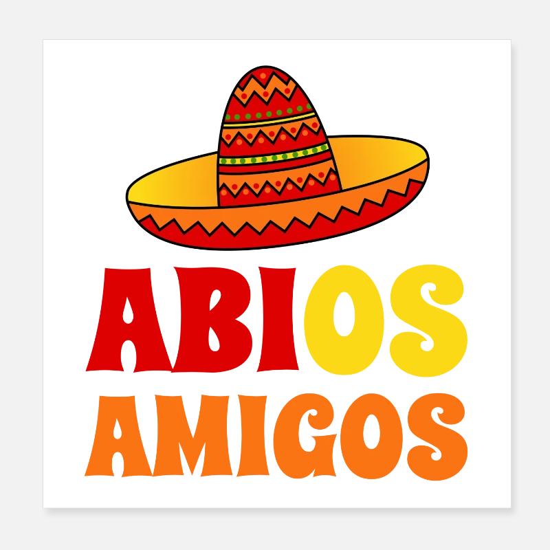 Abitur Abi - Abios Amigos  Poster 20x20 cm
