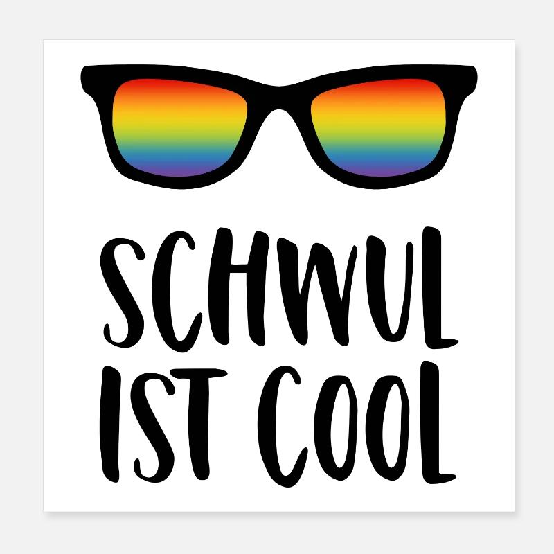 Gay is cool Poster 8" x 8" (20x20 cm)
