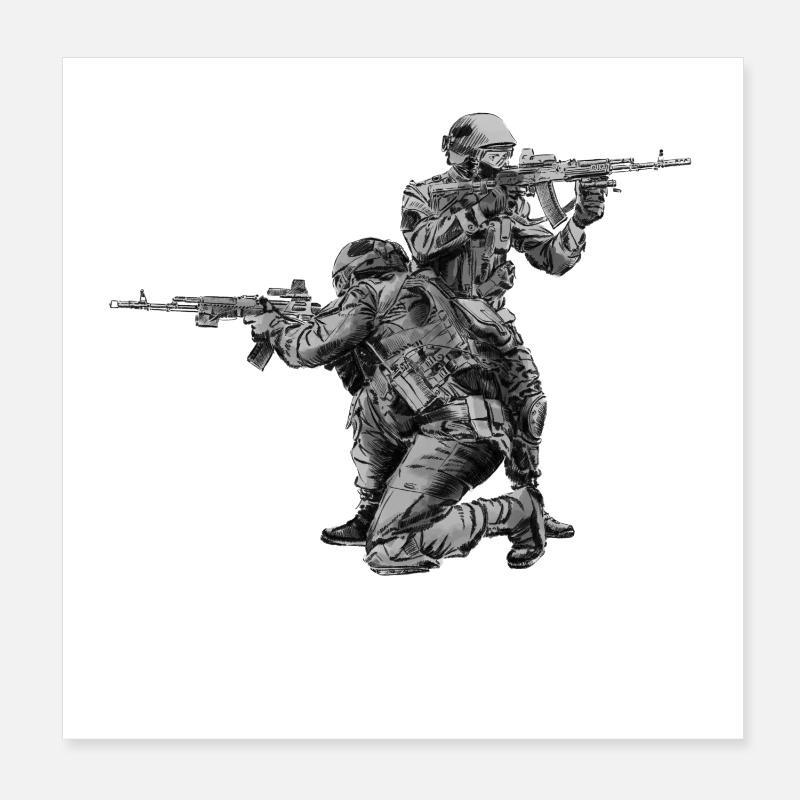 Special Forces Poster 20 x 20 cm