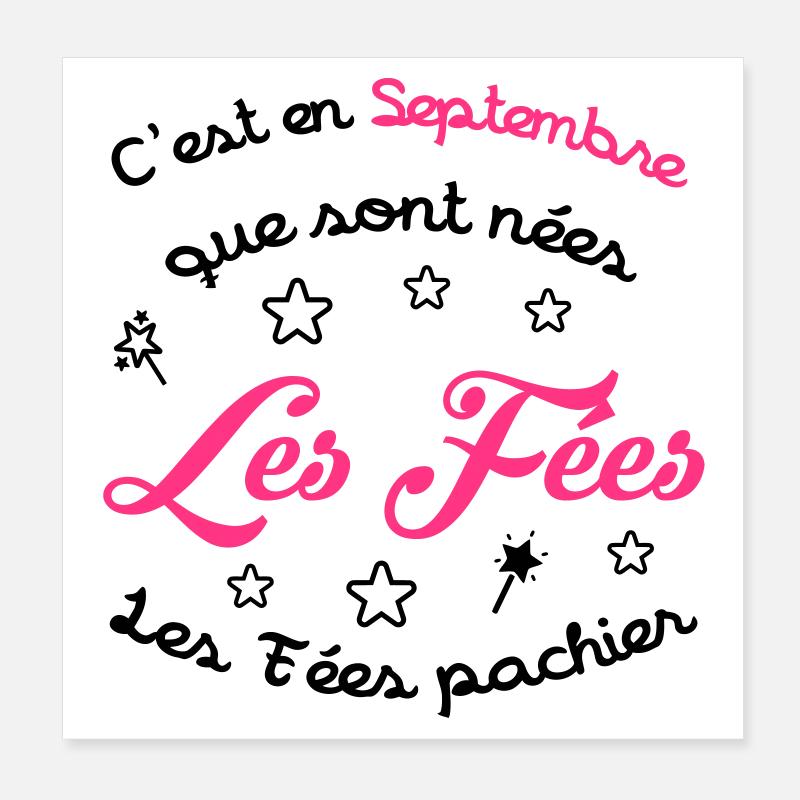 fille / fée / princesse / bébé Poster 20 x 20 cm