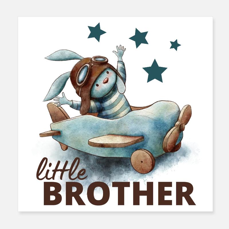 Kleiner Bruder Poster 20x20 cm