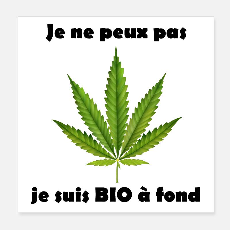 Stylized cannabis leaf for clothing Poster 8" x 8" (20x20 cm)