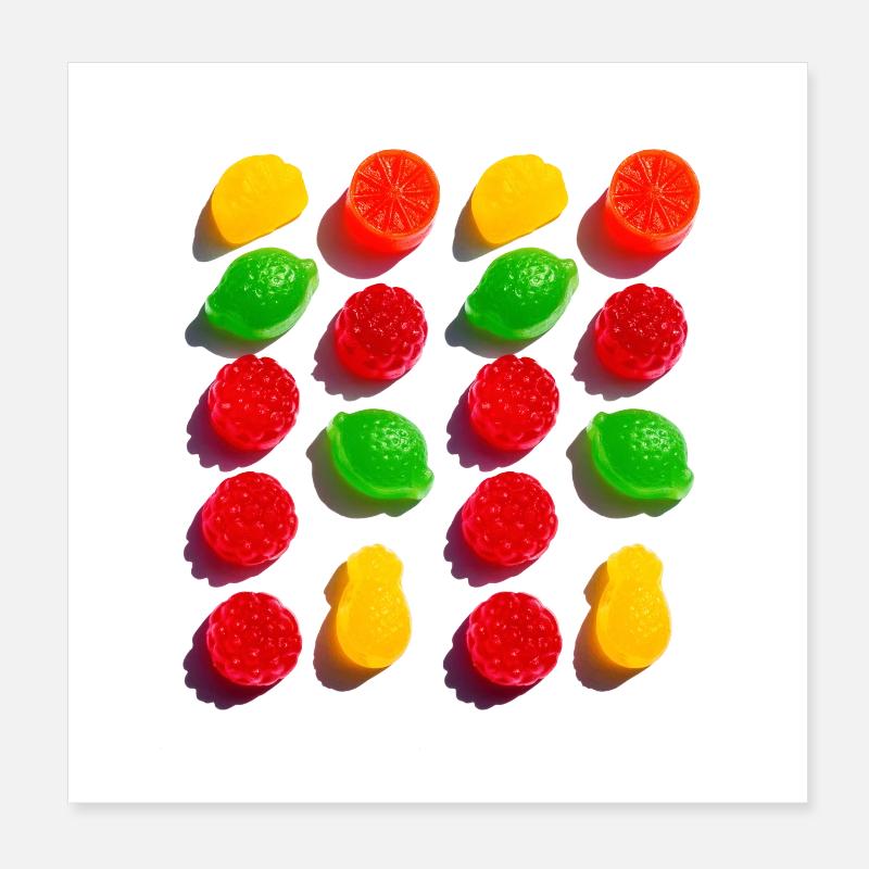 Bonbons Poster 20 x 20 cm