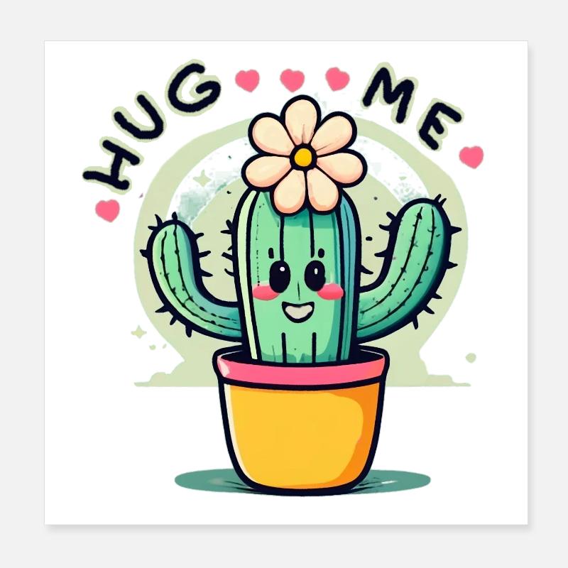 Hug me Poster 20x20 cm