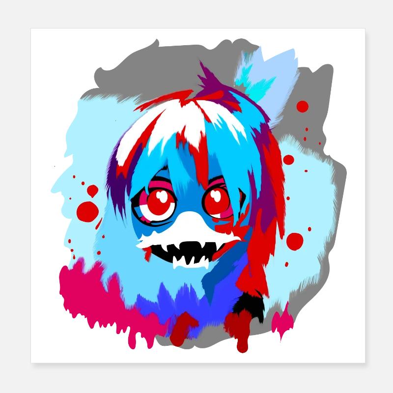 Gremlinface Poster 20x20 cm