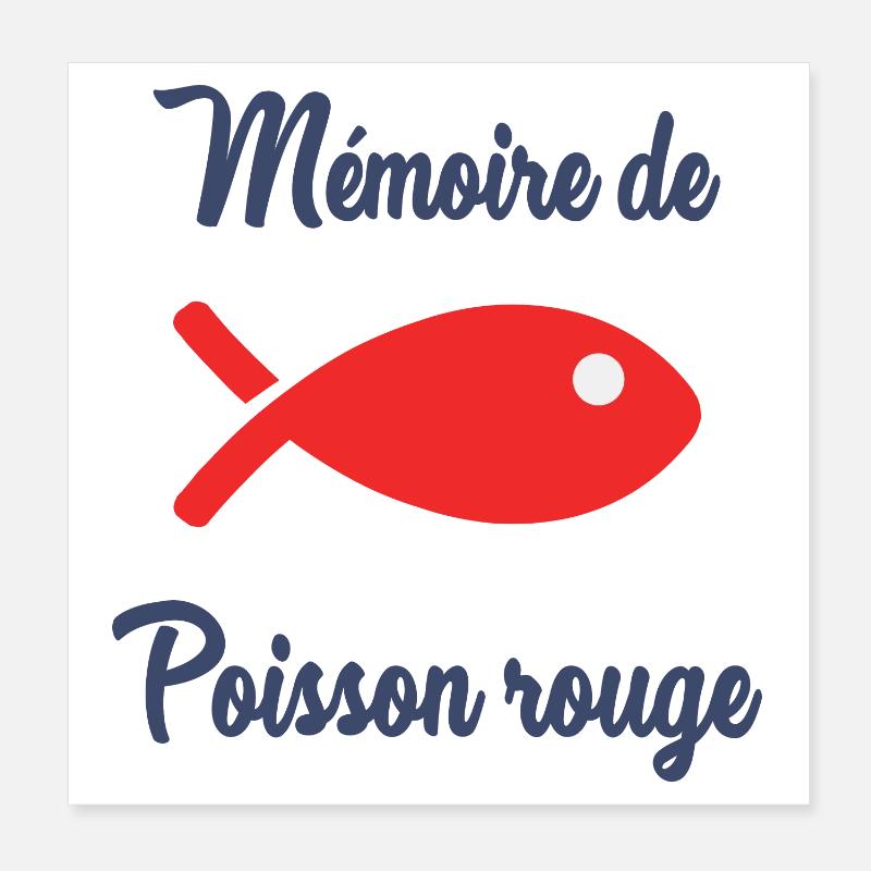 POISSON. MEMOIRE. SARDINE. POISSON D'AVRIL. MER Poster 20 x 20 cm