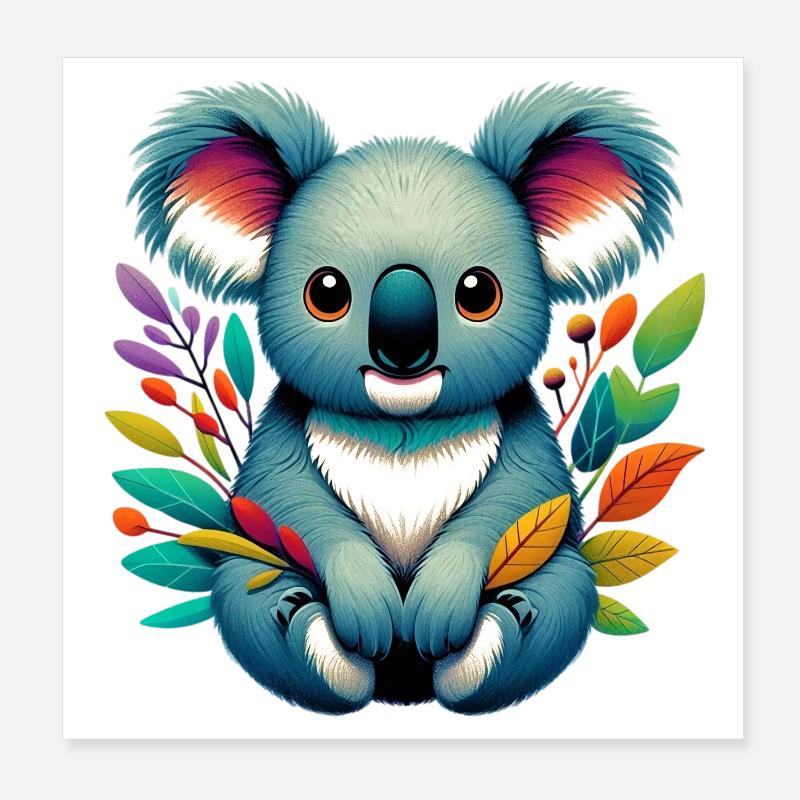 Koala Poster 20x20 cm