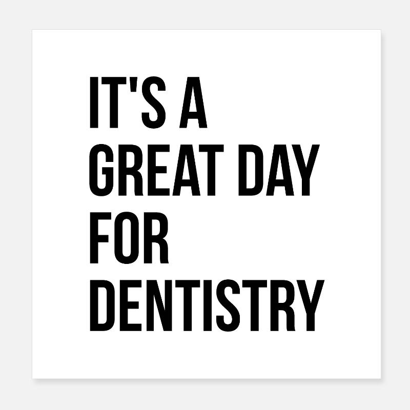 Dentist Poster 8" x 8" (20x20 cm)