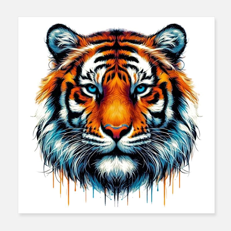 Tiger Poster 20x20 cm