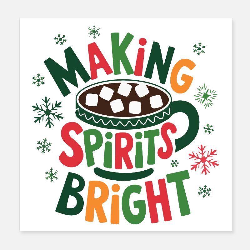 Fabrication de spiritueux Bright Cocoa Poster 20 x 20 cm