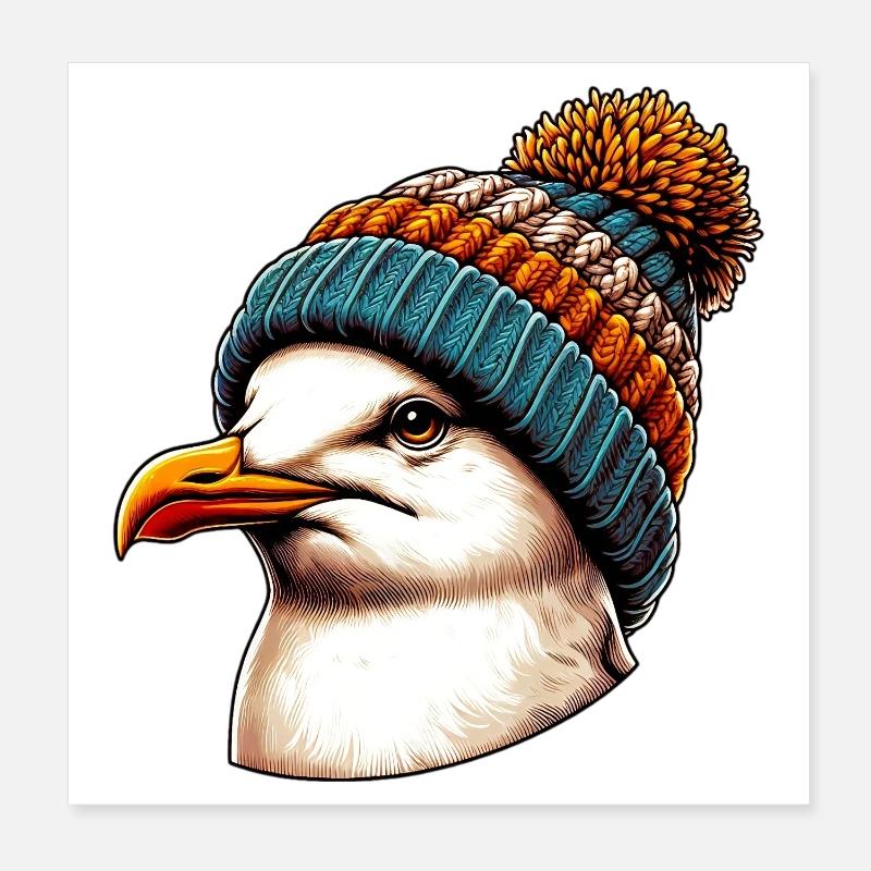 Mouette Poster 20 x 20 cm