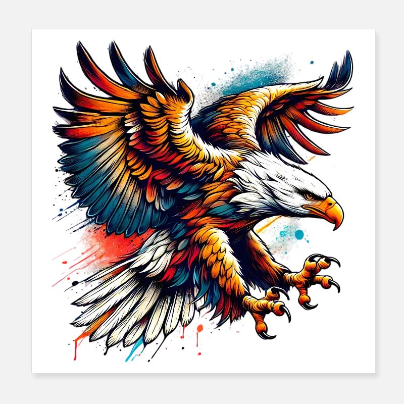Aigle Poster 20 x 20 cm