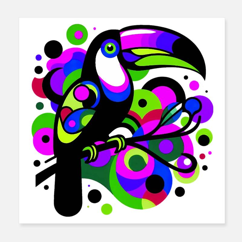 Toucan Poster 20 x 20 cm