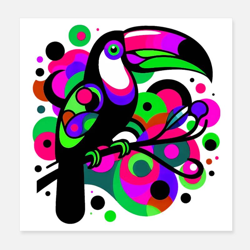 Toucan Poster 20 x 20 cm