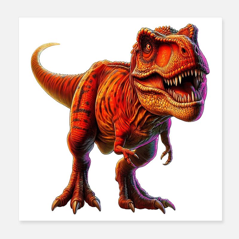 Dinosaurier Poster 20x20 cm